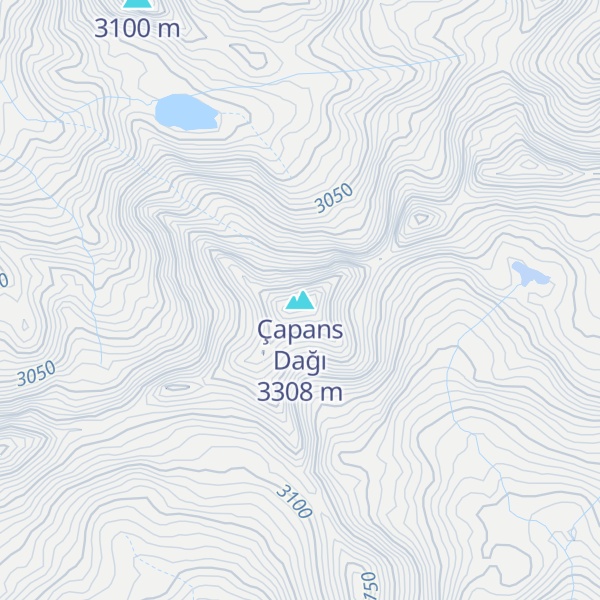 Map of Çapans Dağı