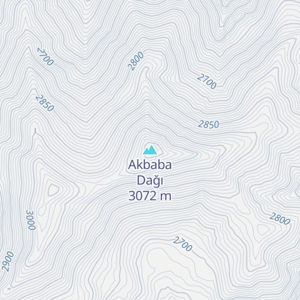 Map of Akbaba Dağı