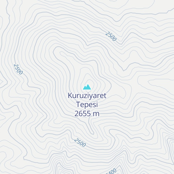 Map of Kuruziyaret Tepesi