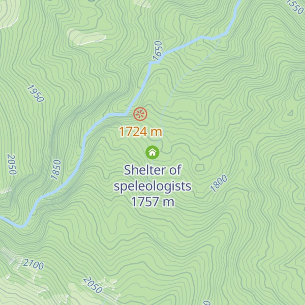 Map of Shelter of speleologists
