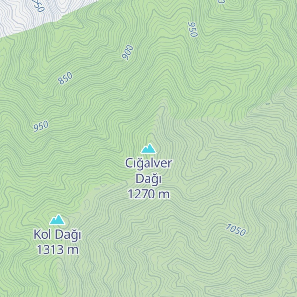 Map of Cığalver Dağı