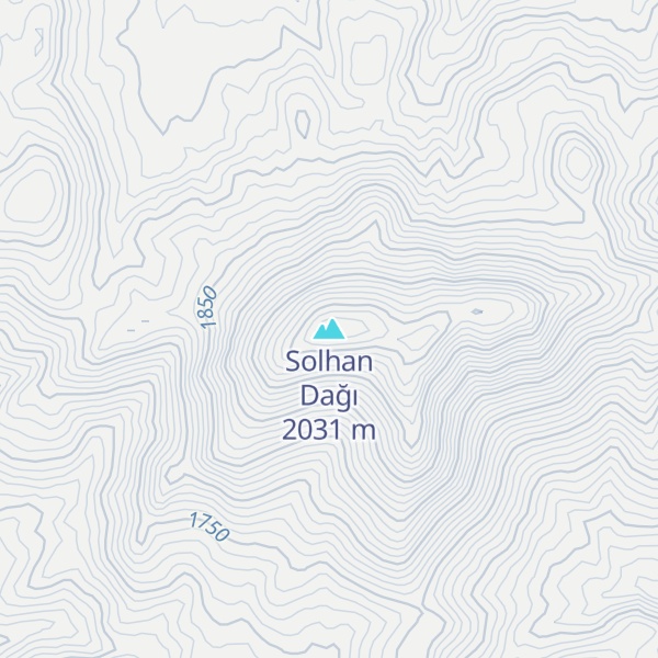 Map of Solhan Dağı