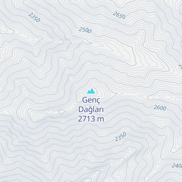 Map of Genç Dağları