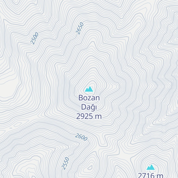 Map of Bozan Dağı