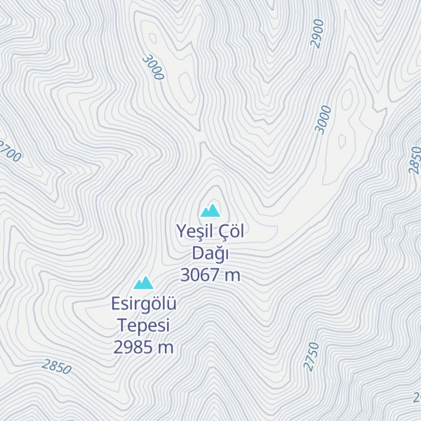 Map of Yeşil Çöl Dağı