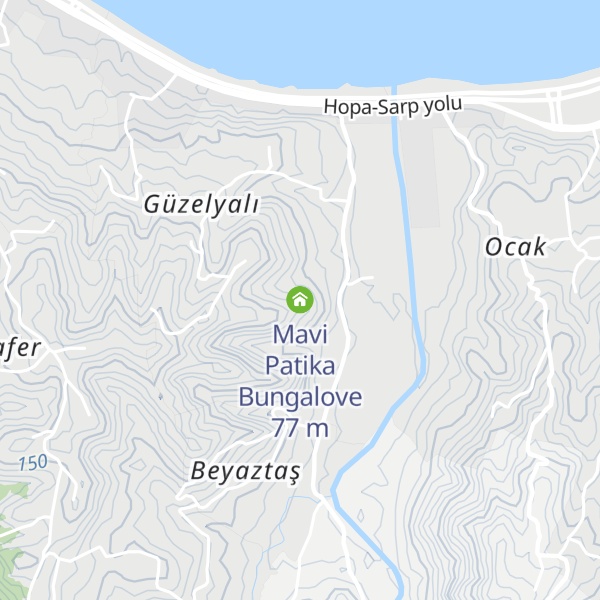 Map of Mavi Patika Bungalove