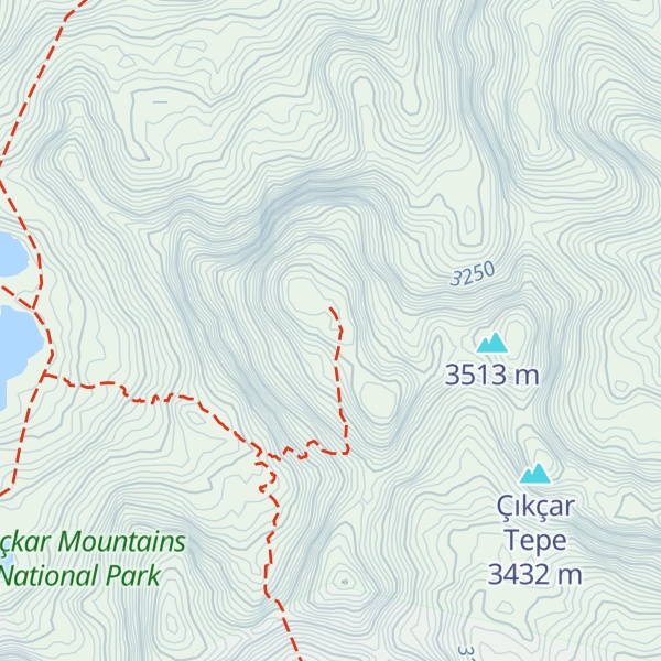 Map of Verçenik Dağı