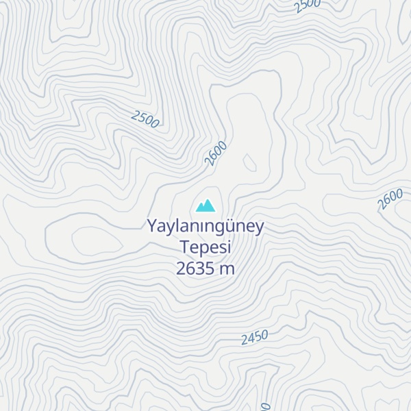 Map of Yaylanıngüney Tepesi