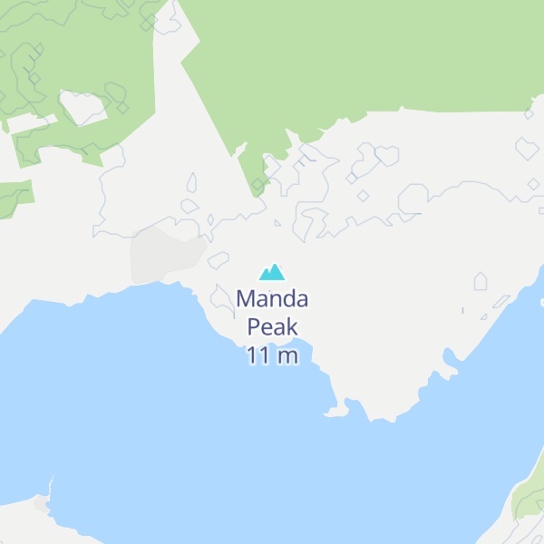 Map of Manda Peak