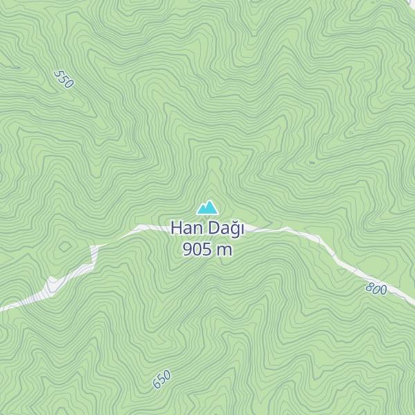 Map of Han Dağı