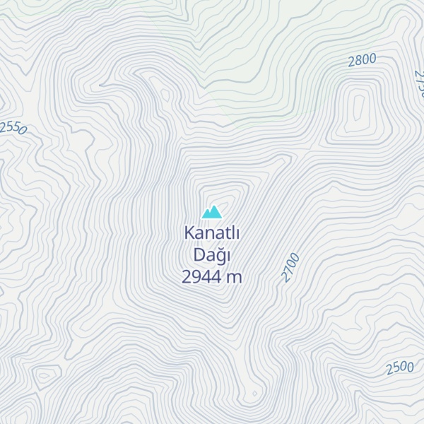 Map of Kanatlı Dağı
