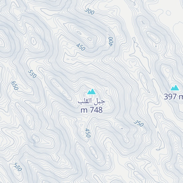 Map of جبل القلب