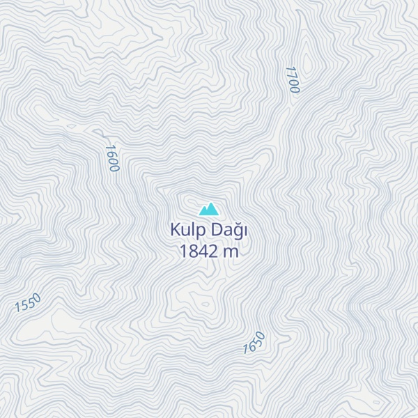 Map of Kulp Dağı