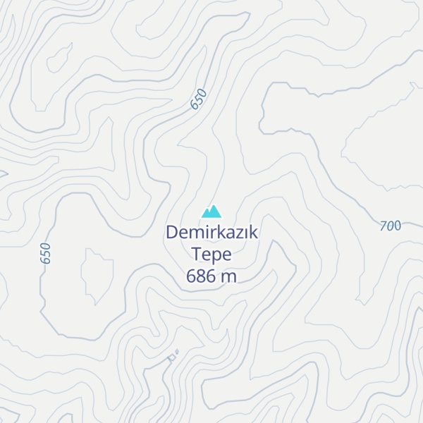 Map of Demirkazık Tepe
