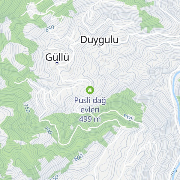 Map of Pusli dağ evleri