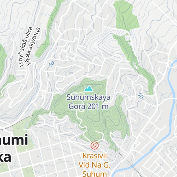 Map of Suhumskaya Gora