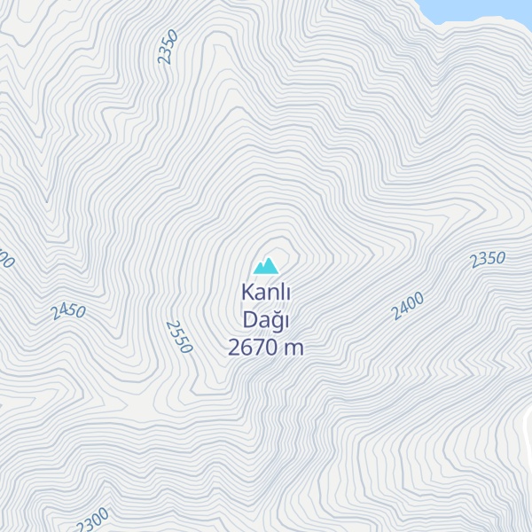Map of Kanlı Dağı