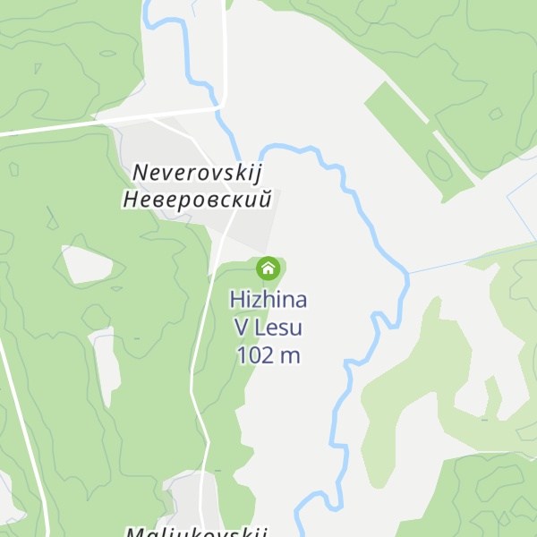 Map of Hizhina V Lesu