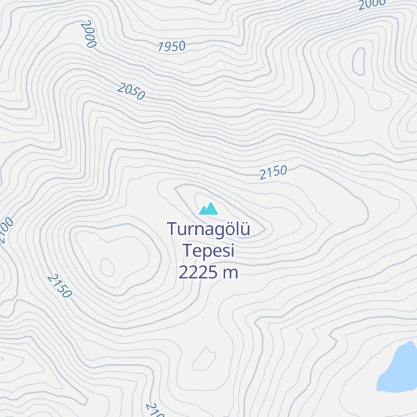 Map of Turnagölü Tepesi