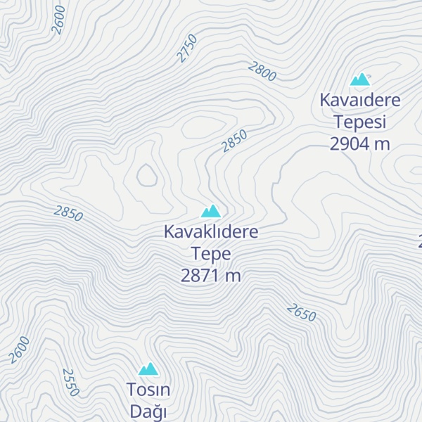 Map of Kavaklıdere Tepe