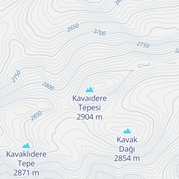 Map of Kavaıdere Tepesi