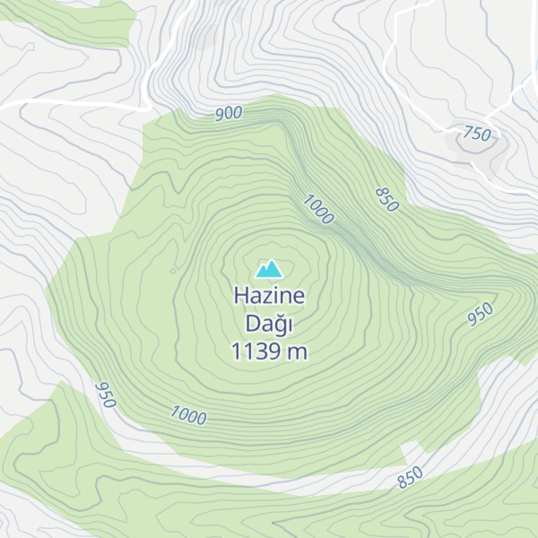 Map of Hazine Dağı