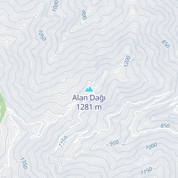 Map of Alan Dağı