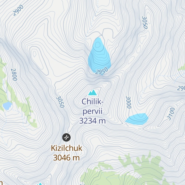 Map of Chilik-pervii