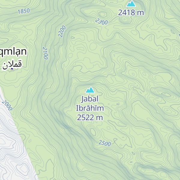 Map of Jabal Ibrāhīm
