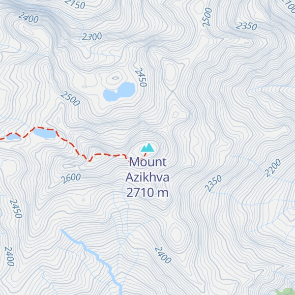 Map of Mount Azikhva