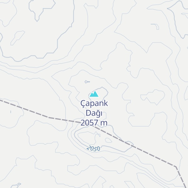 Map of Çapank Dağı