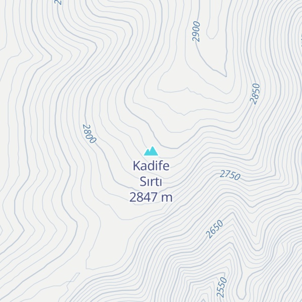 Map of Kadife Sırtı