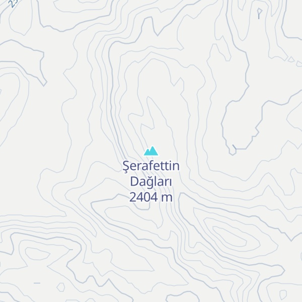 Map of Şerafettin Dağları