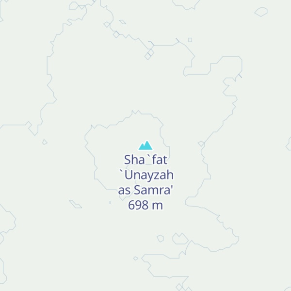 Map of Sha`fat `Unayzah as Samra'