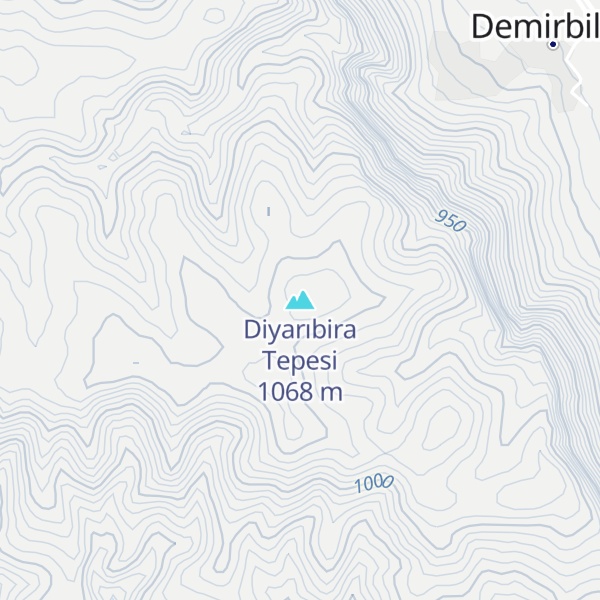 Map of Diyarıbira Tepesi