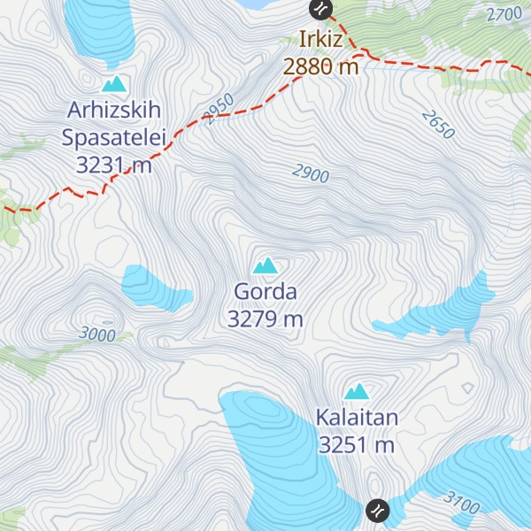 Map of Gorda