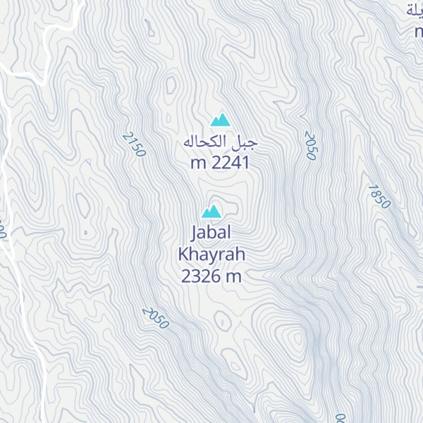Map of Jabal Khayrah