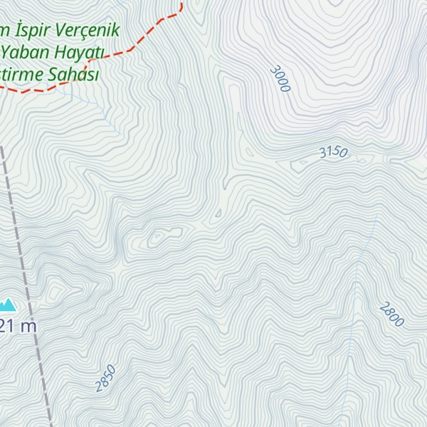 Map of Davut Dağları