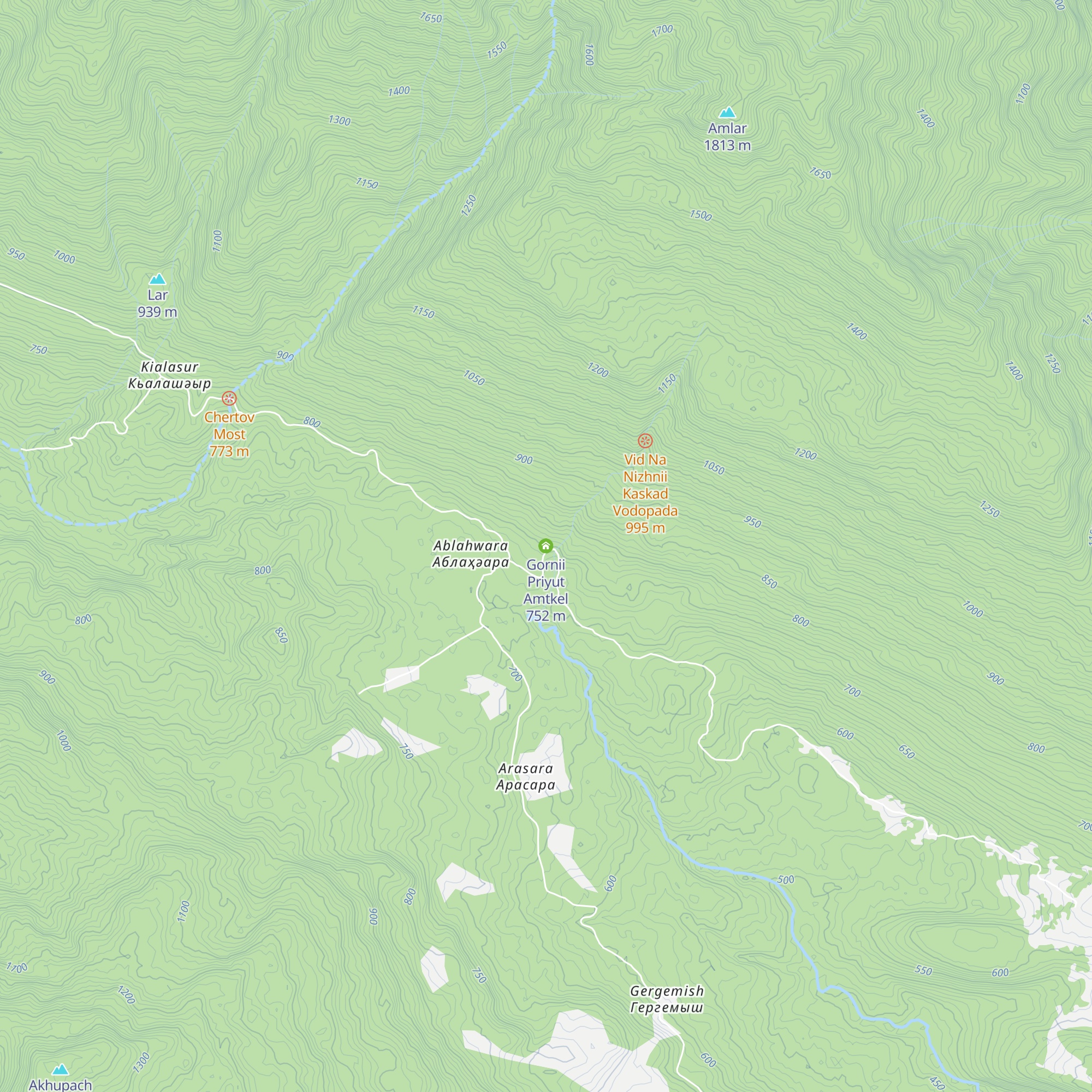 Gornii Priyut Amtkel map