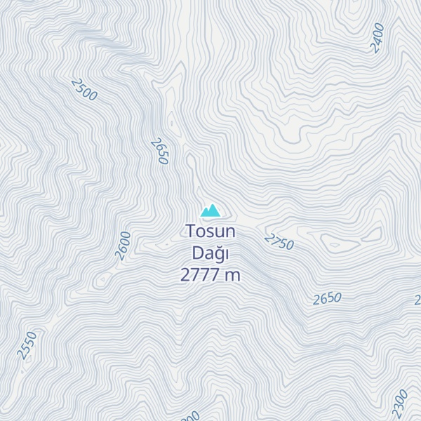 Map of Tosun Dağı