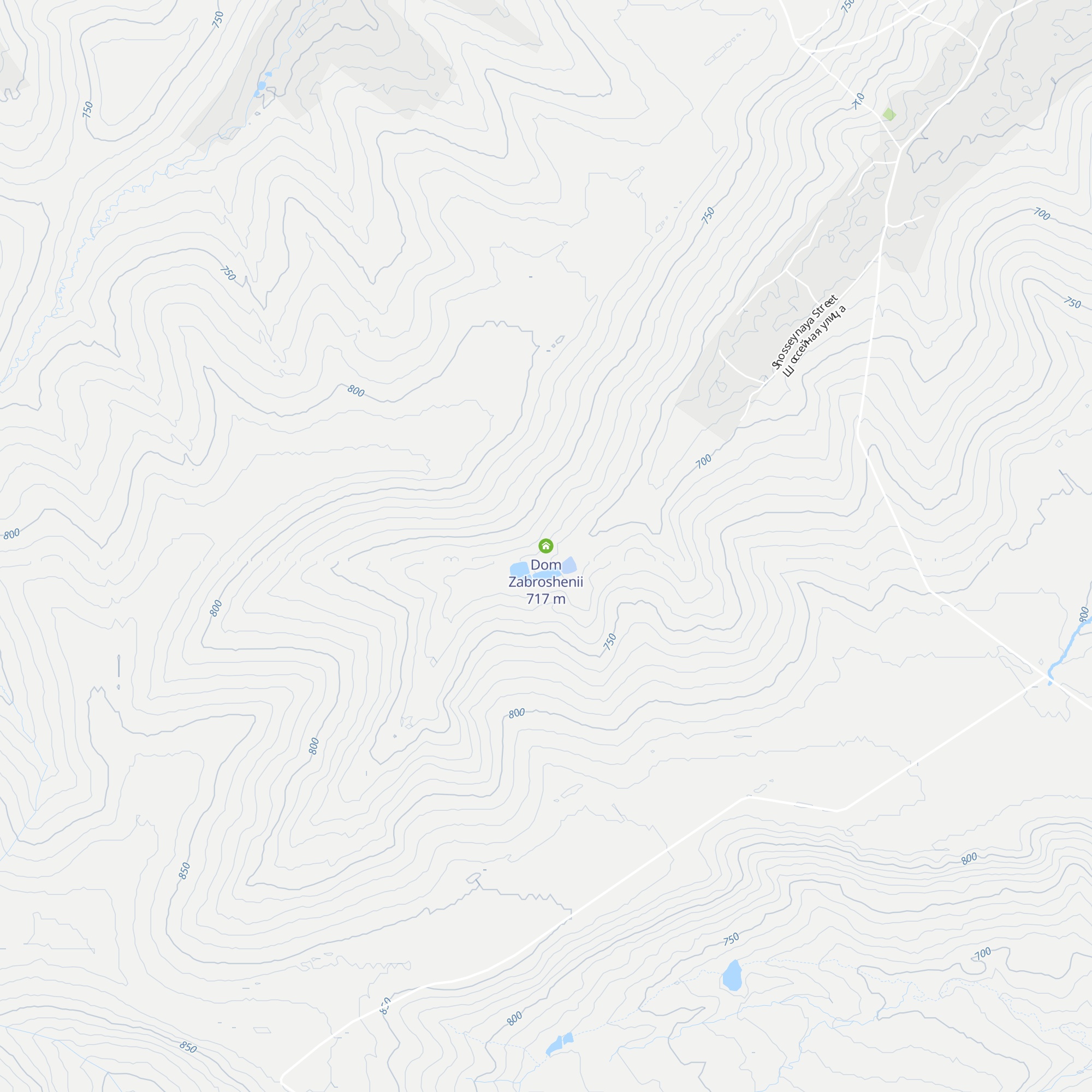Dom Zabroshenii map