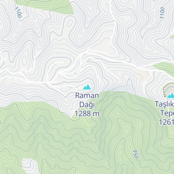 Map of Raman Dağı