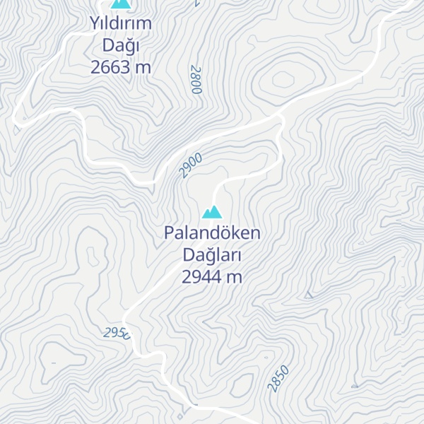 Map of Palandöken Dağları