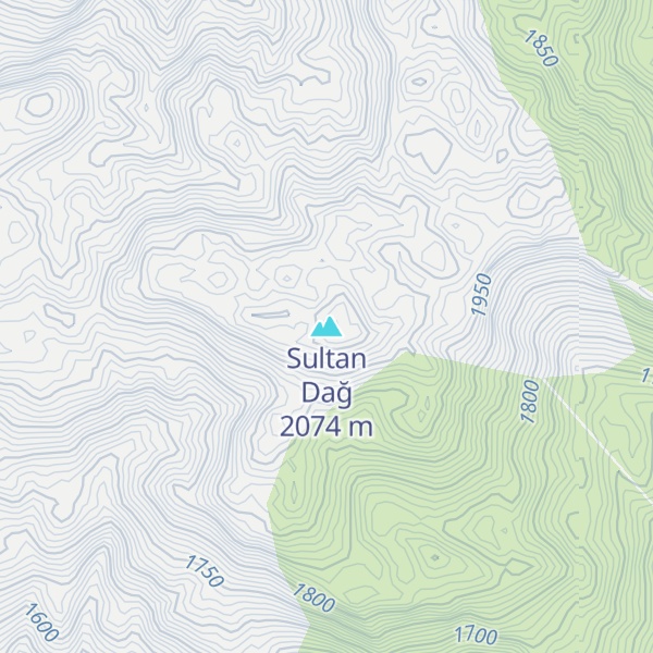 Map of Sultan Dağ