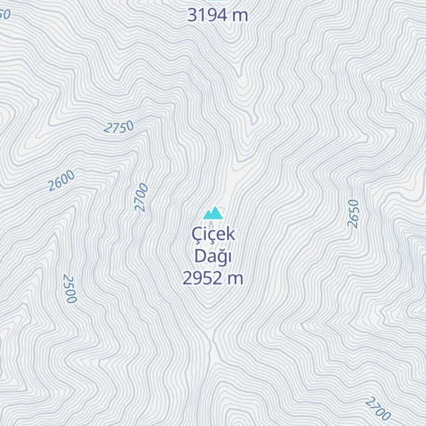 Map of Çiçek Dağı
