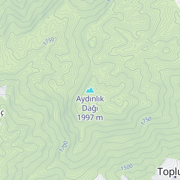 Map of Aydınlık Dağı