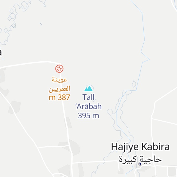 Map of Tall ‘Arābah