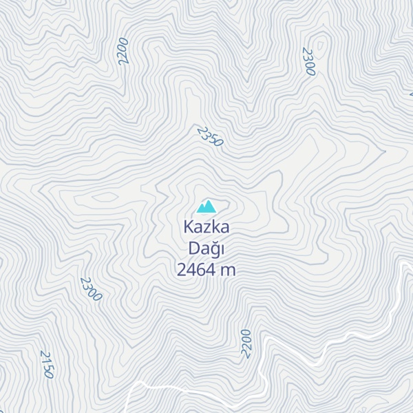Map of Kazka Dağı