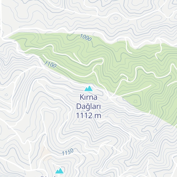 Map of Kırna Dağları