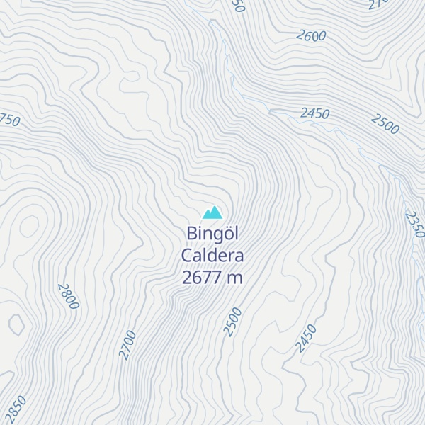 Map of Bingöl Caldera